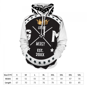 Customizable Hoodie Hooded White Printed Sweatshirt with Pockets